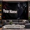 Scream Ghostface Personalized Tapestry Support Custom Name, Wall Art Home Decoration