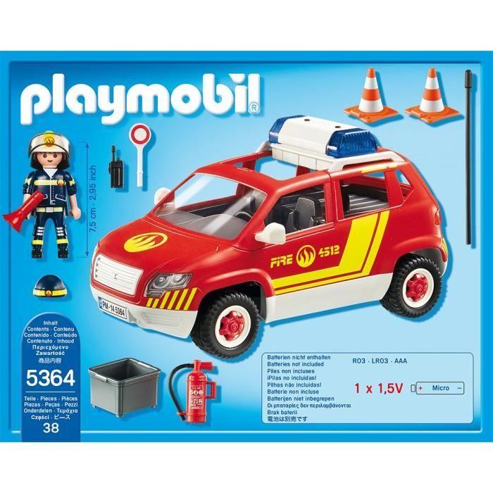 PLAYMOBIL - City Action - Zásahové vozidlo se sirénou - Hasiči - Hasičské auto