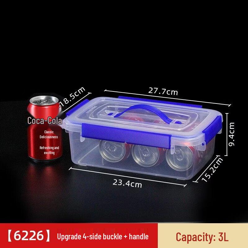 Portable Transparent PP Fresh-keeping Storage Box