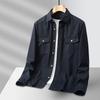 Summer Thin Long-sleeved Shirt for Men Pure Cotton Loose Casual Top Coat New Work Shirt