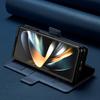 Magnetic Flip Leather Phone Cover For Samsung Galaxy Z Fold4/Z Fold 3 Built-in Wallet Card With Pen Slot(Excluding Pen)