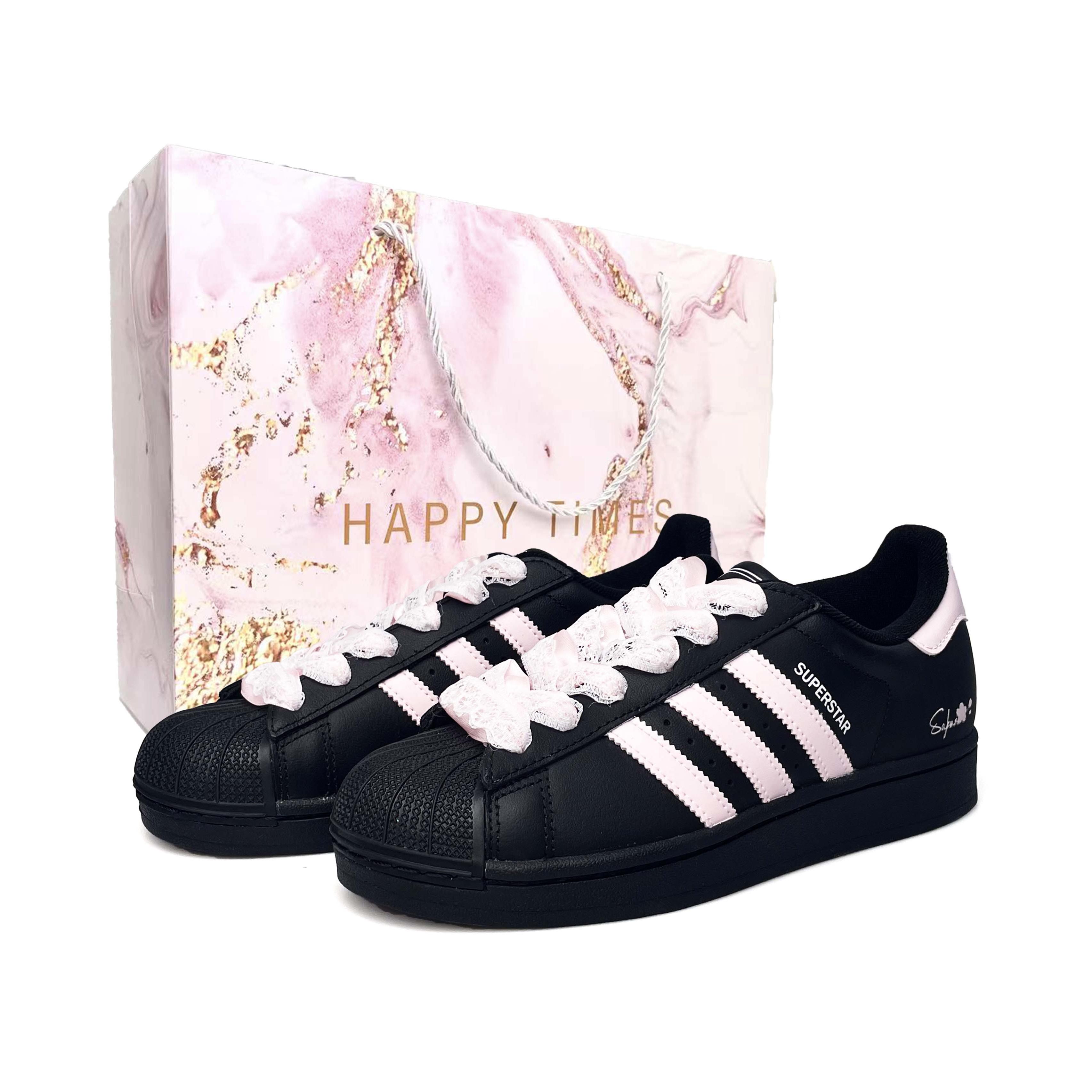 

Adidas Originals Superstar 2 Skateboard Shoes Unisex Low Top Pink/White JI0079(Team1031-BOX) 36⅔