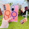 Samsung Galaxy Z Fold Flip 7 6 6 4 İçin Üst Düzey Metal Lens MagSafe Lüks Darbeye Dayanıklı Telefon Kılıfı Renk Değiştiren Kablosuz Şarj Kapağı