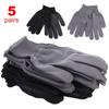 5Pair Safety Working Gloves Non-slip Labor Protection Gloves Resuable Work Gloves  Builders