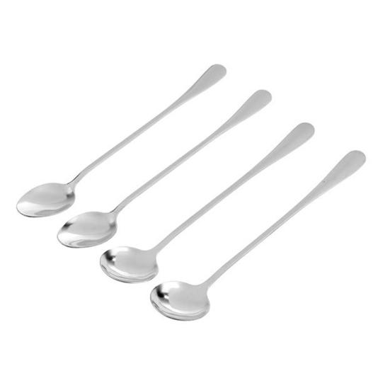2Pcs Dessert Grade Spoons Food Rust-proof Stainless Steel Milk Coffee Dessert Honey Soup