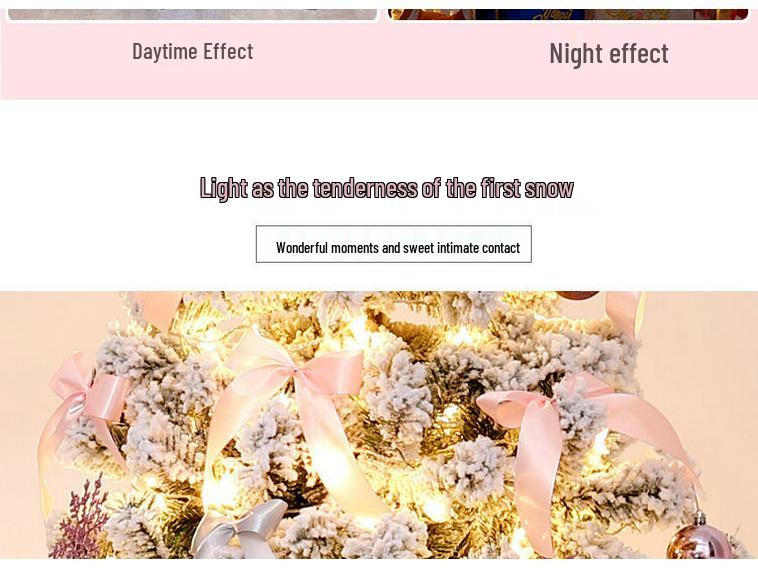 Handmade DIY Christmas Tree with Lights and Large Ornaments - New Household Style