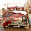 Racing Pattern Duvet Cover Set Youth King Quilt Cover Fashion Boy Bedding Sets Children'S Bedroom Comforter Bedding Sets Bed Set