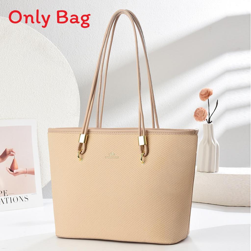 Tote Bag For Women Large Pu Handbag With Zipper Pockets For Daily Use