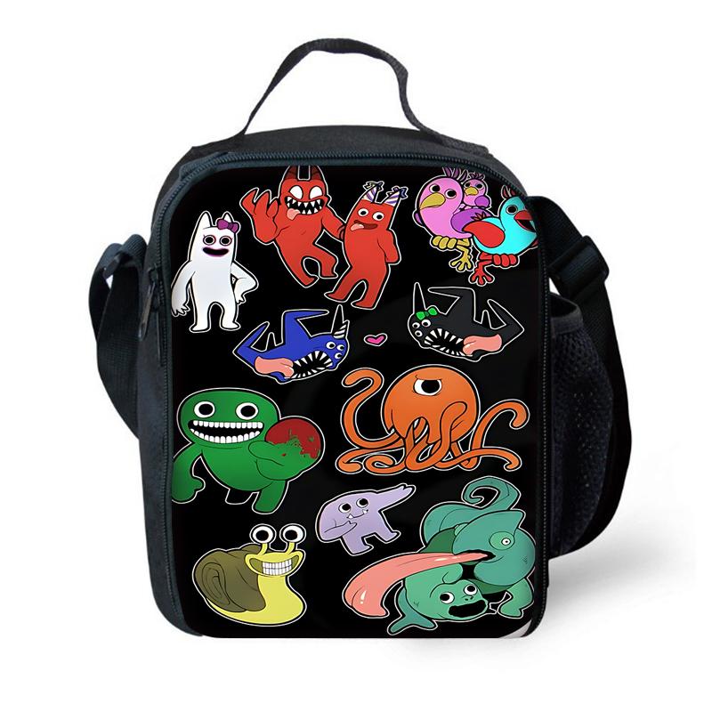Child School Gartens of BanBans Game Backpack with Lunch Bags ,Pencil Bags ,School Bags for Boys Girls Best Gift