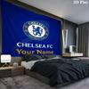 Chelsea F Custom Name Wall Tapestry Aesthetic Wall Hanging Printed Fabric Blanket Decorative Tapestries for Bedroom Living Room Home Decor