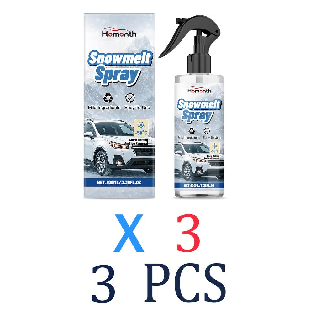 Car Windshield Defroster Spray and Freezer Glass Ice Remover Fast Acting Anti Frost for Auto and Refrigerator 100ml Autocare