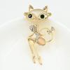 Women's Fashion Accessories Brooch Cat's Eye Stone  And Seductive  Brooch