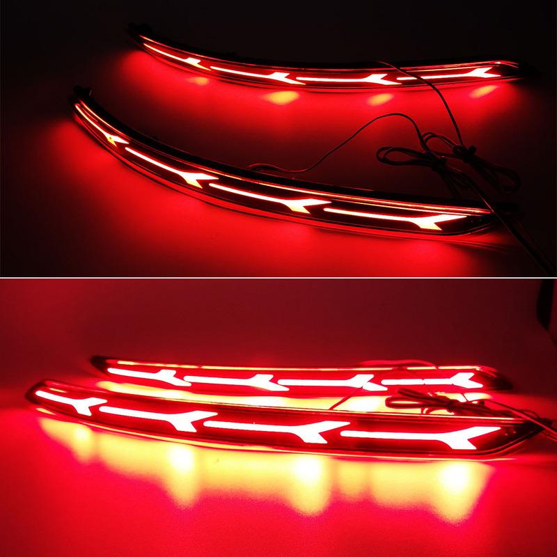 For Hyundai Elantra 2016 2017 2018 2019 2020 Car LED Reflector Light Rear Light Brake Lamp Taillight Back Fog Light Warning