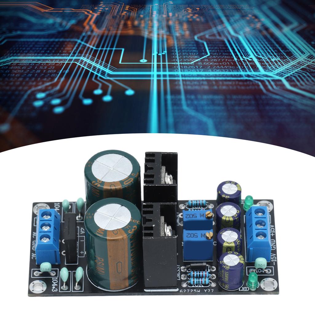 Power Supply Board Adjustable Voltage Regulator Module AC 10‑24V to DC 1.25V‑30V LM317 LM337