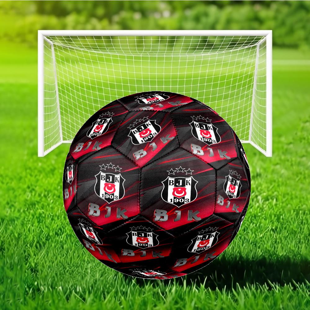 Be?ikta? Istanbul Crest Emblem Size 5 Soccer Ball, Suitable for Training and Matches, High-Elasticity, Wear-Resistant Material Gift for Fan