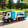 ABBM1 Eagle Simulation Alloy Electric Vacuum Sweeper Garbage Sanitation Construction Vehicle Model Sound and Light Pull Back Toys