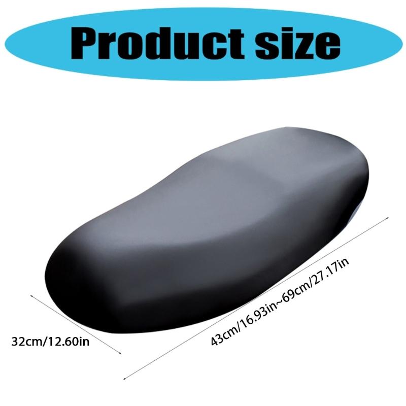 Waterproof Motorcycle Seat Cover, Motorcycle Seat Cushion, Black Dustproof Cover, Universal Flexible Seat Protector