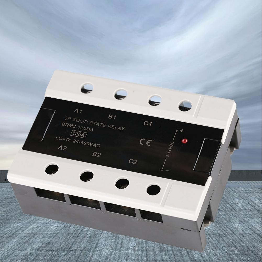 Load 24 480VAC Three Phase Solid State Relay (BRM3 120DA)