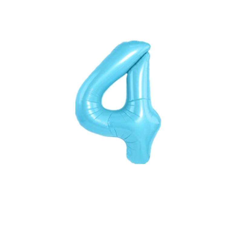 32" Medium Number Aluminum Foil Balloon for Children's Birthday Party Decorations