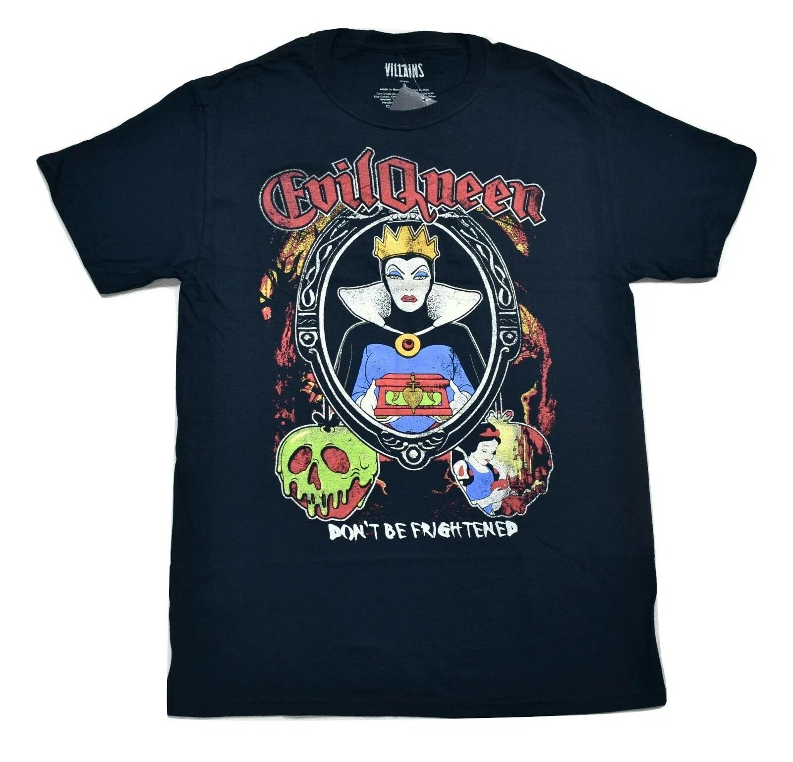 Disney Villains Mens Snow White Evil Queen Don t Be Frightened Shirt NWT Small 2XL