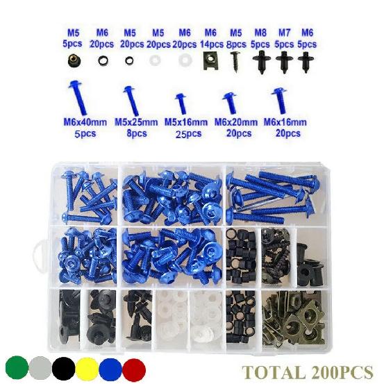Motorcycle Accessories Fairing Clip Screws Set Screw Body Bolt Nut Kit For Honda GROM MSX125 MSX 125 2013-2019 2018 2017 2016