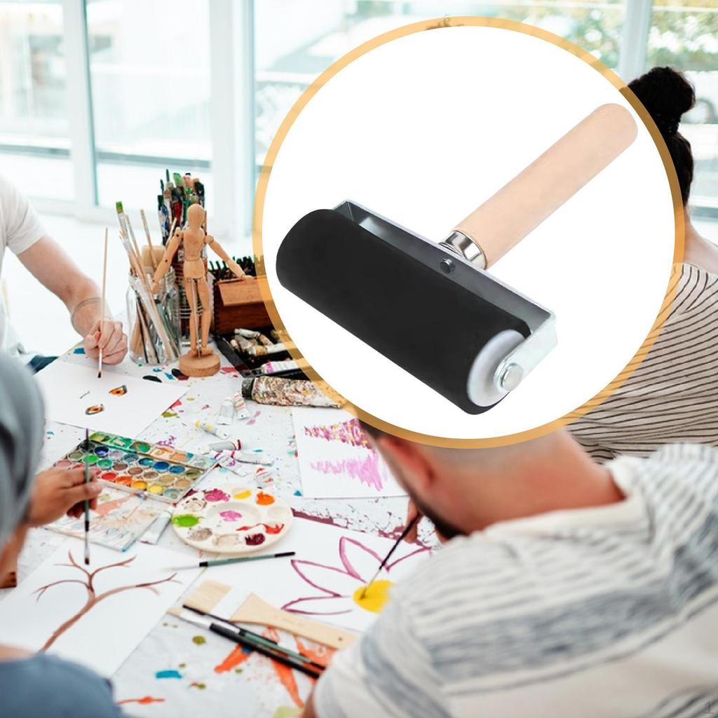 Gummiwalze Brayer Bastelfarbe Einfach zu bedienen Tragbares Stempelwerkzeug Basteln für Druckgrafik