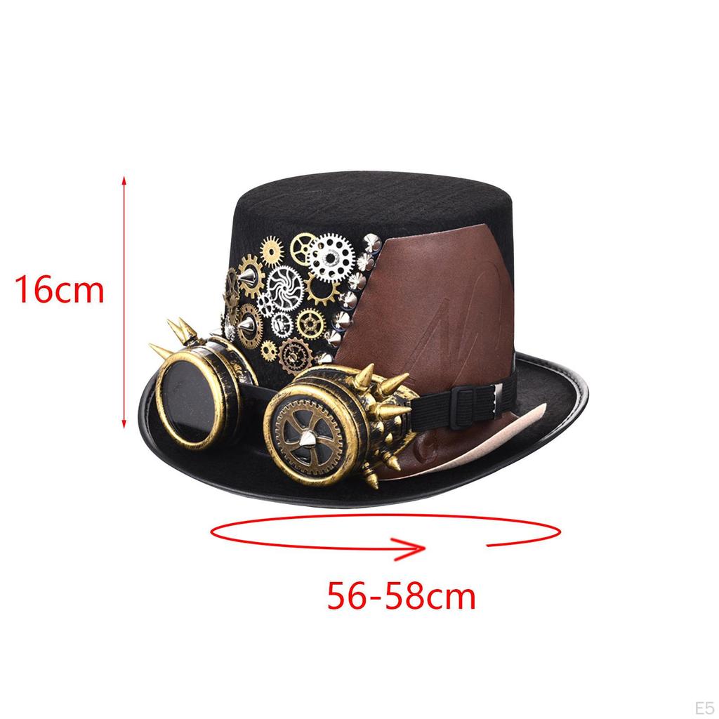 Chapeau Haut-de-forme Noir Pour Spectacles Sur Scène, Carnaval Et Boîte De Nuit Pour Enfants