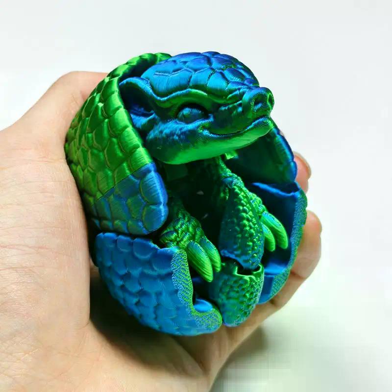 1Pcs Fidget Action Figures 3D Printed Pangolin Statue For Home Office Desk Decor Flexible Animal Decoration Children's Gift