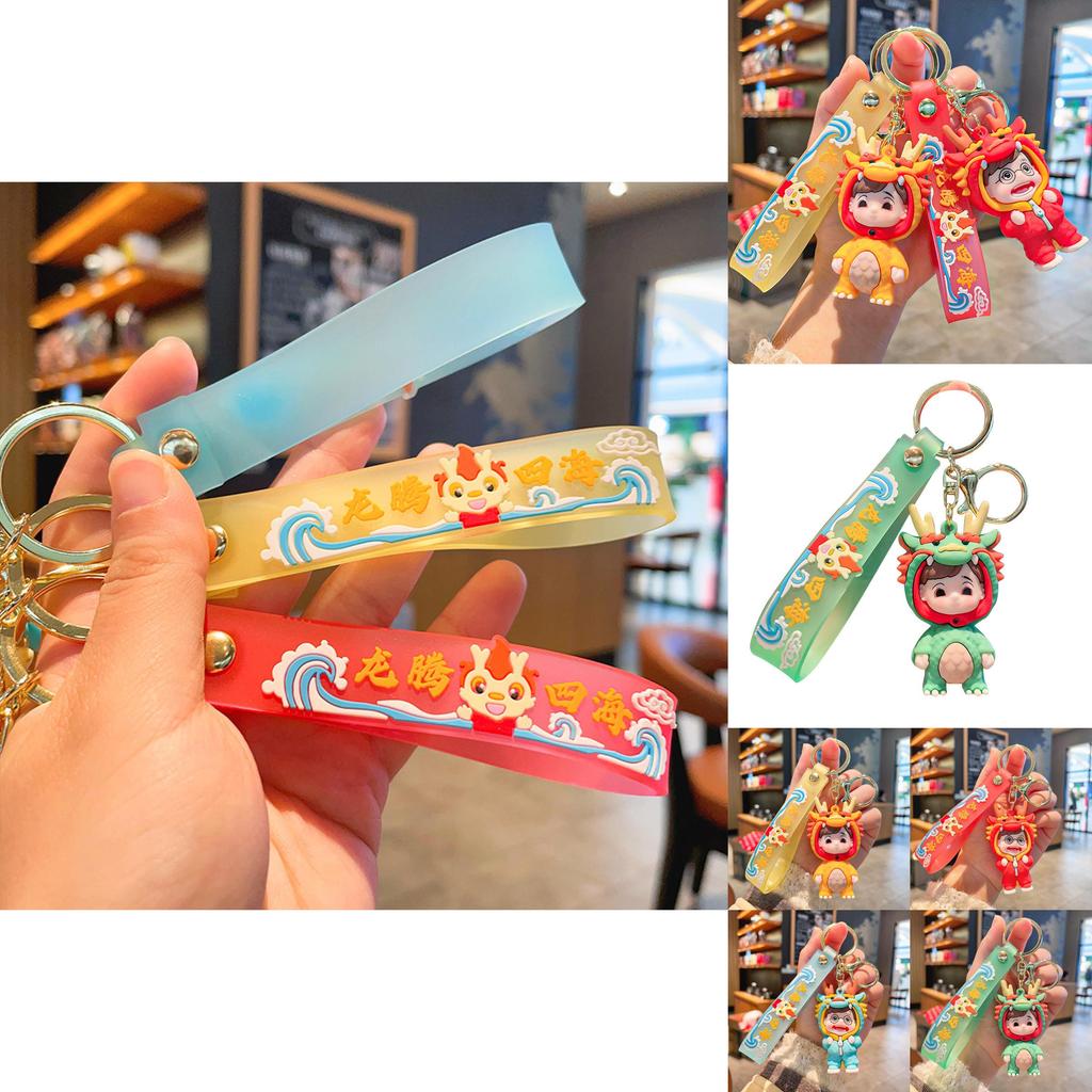 Cute Silicone Dragon Keychain Ideal For Festive Gifts And Party Favors Colorful Cartoon Design