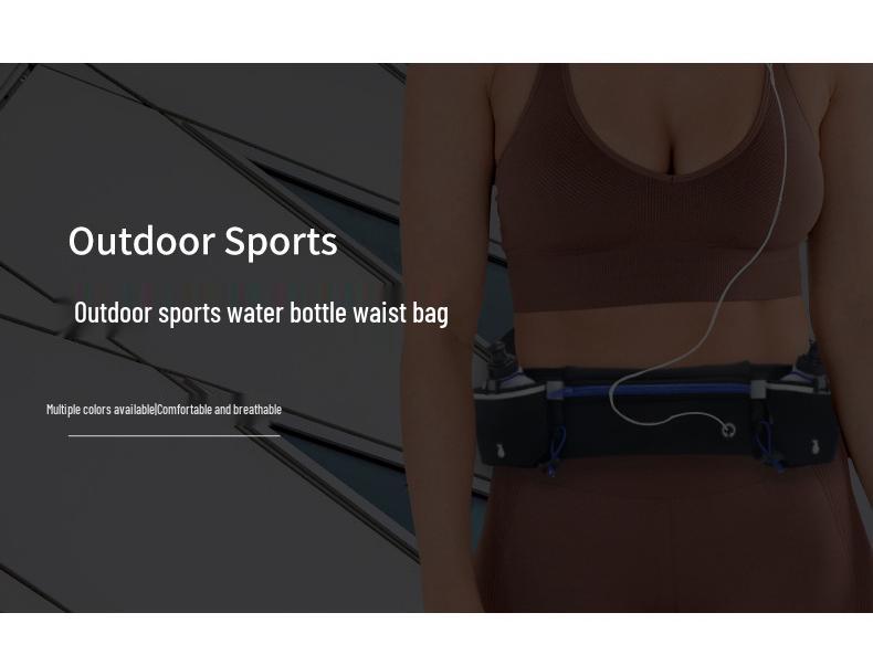 Men's Multifunctional Sports Waist Bag with Phone and Water Bottle Holder - Large Capacity, Wear-Resistant