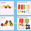non-toxic Educational Montessori Kids Toys Plastic Wooden Toolbox Pretend Play Children Nut Screw Assembly Simulation Carpenter Tool Toys
