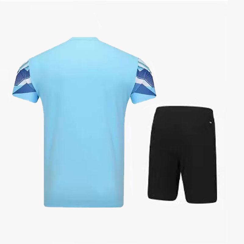 Li Ning Club Series Quick-Dry Cool Comfortable Casual Sports Suit Unisex Suit Light-Blue AATV011-3