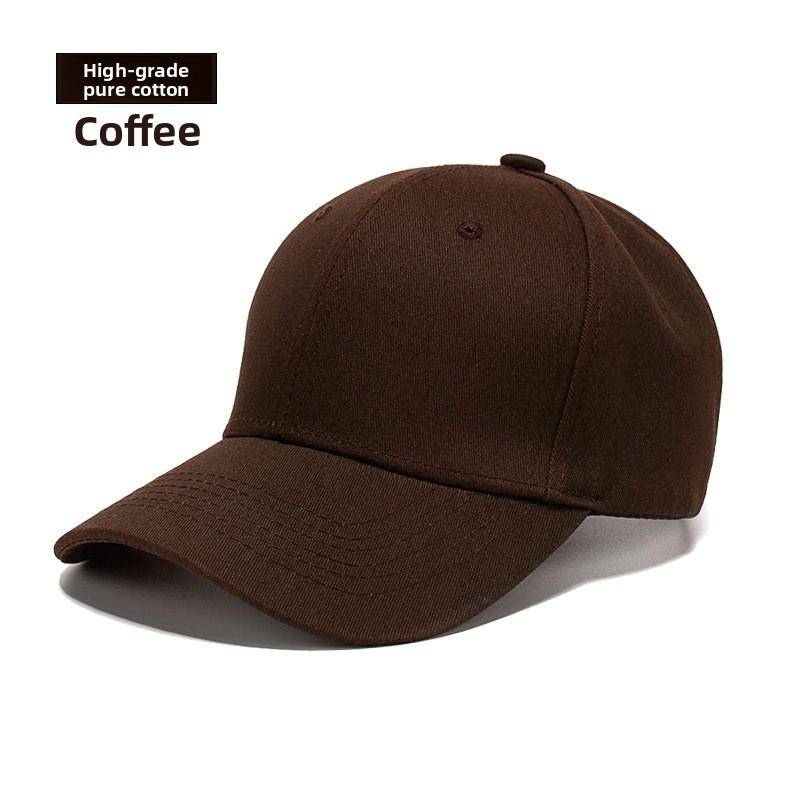 Cotton Baseball Cap With Adjustable Sunshade For Casual Wear