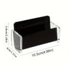 1pc Desktop Simple and Elegant Acrylic Business Card Holder for Desk Storage, Suitable for Home, School, Office and Other Scenes
