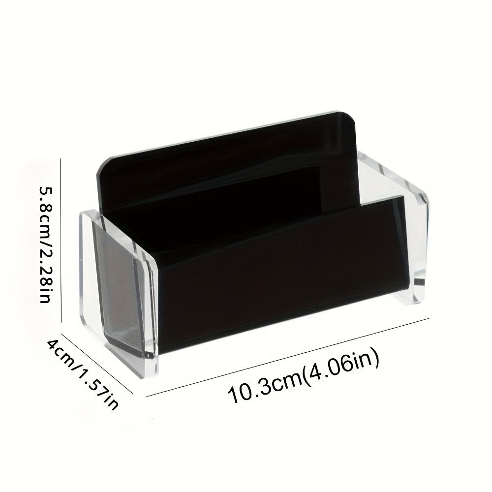 1pc Desktop Simple and Elegant Acrylic Business Card Holder for Desk Storage, Suitable for Home, School, Office and Other Scenes
