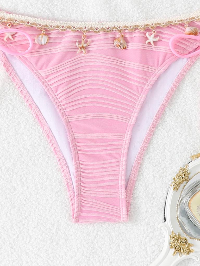 2026 Europees Amerikaans Grensoverschrijdend Dames Hanger Bandeau Strik Bikini Zwempak