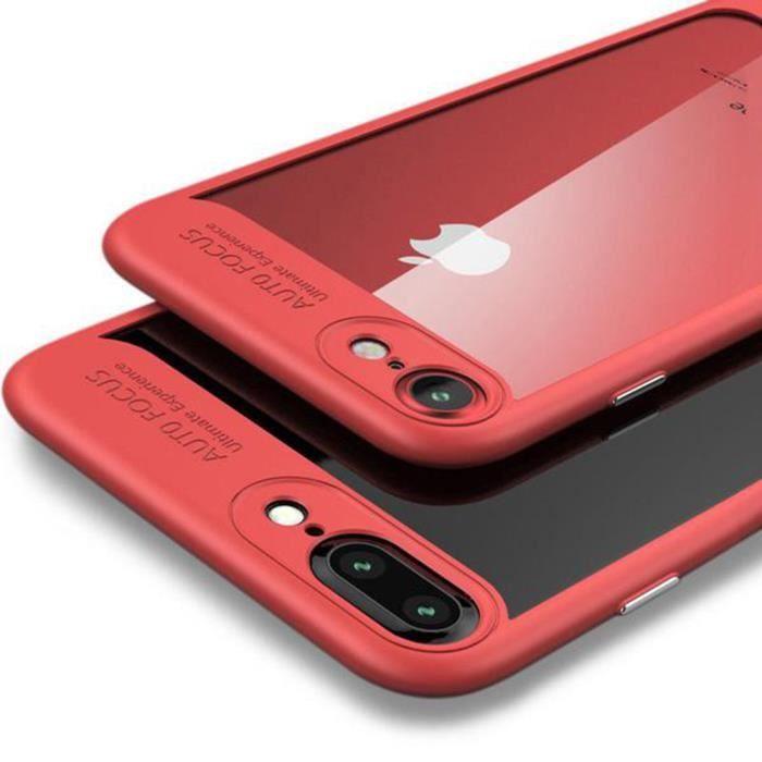 Case - High Quality - iPhone 8 Plus - Red - Shockproof Protection - Flexible