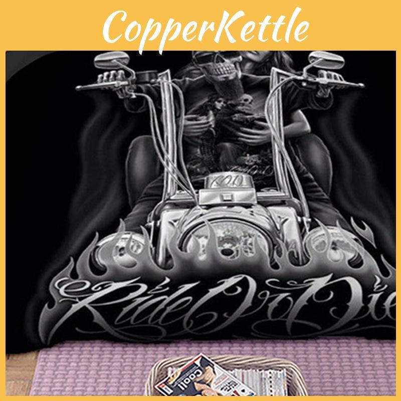 Premium Skull Duvet Set Quilt Cover Bedding In Luxury 3d Hd Print Design