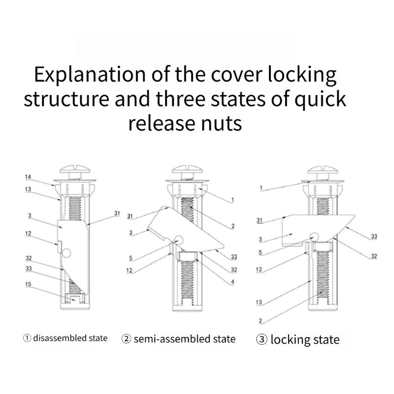 Toilet Seat Fastener Set Waterproof Stainless Steel Mounting Bolts with Expansion Sleeves and Washers, 2 Piece Set for Bathroom Repair