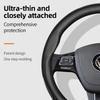 Suitable for Volkswagen Ultra-Thin Breathable Leather Steering Wheel Cover Suitable for Polo Golf 5 6 7 up Gol Volante Scirocco Passat