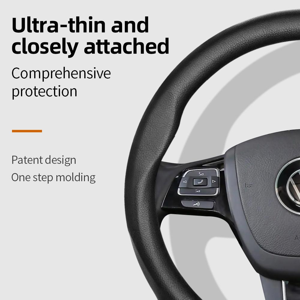 Suitable for Volkswagen Ultra-Thin Breathable Leather Steering Wheel Cover Suitable for Polo Golf 5 6 7 up Gol Volante Scirocco Passat