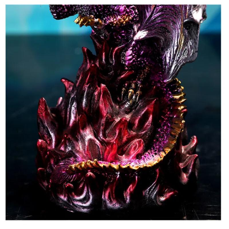 Creative Skull Dragon Decoration Resin Craft for Ghost Festival Halloween Haunted House Horror Decor Adds Thrilling Atmosphere
