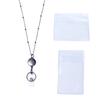 Name Card Keychain Office Supplies Badge Holder Necklace DIY Beaded Lanyard with ID Card Holders Retractable Badge Reel Lanyard