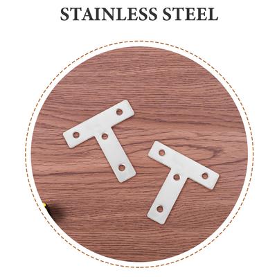 10Pcs Stainless Steel Fixed Plates 60x60mm Durable Steel Corner Angle Brackets Strong Welding Repair Connector