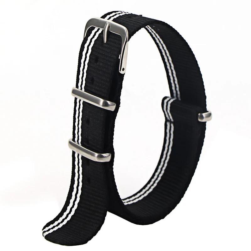 Sport Nylon Watch Band for Women&Men Watch Strap 18mm 20mm 22mm Army Sport Strap Fabric Nylon Watchband Buckle Belt