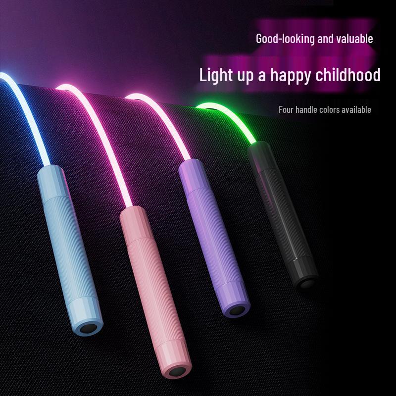 Fluoreszierendes Glow-in-the-Dark Springseil für Kinder und Anfänger