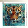 Tiger Shower Curtain - Vibrant And Detailed Wall Hanging Decorations For Living Rooms And Bedrooms - Home Decor Inspired