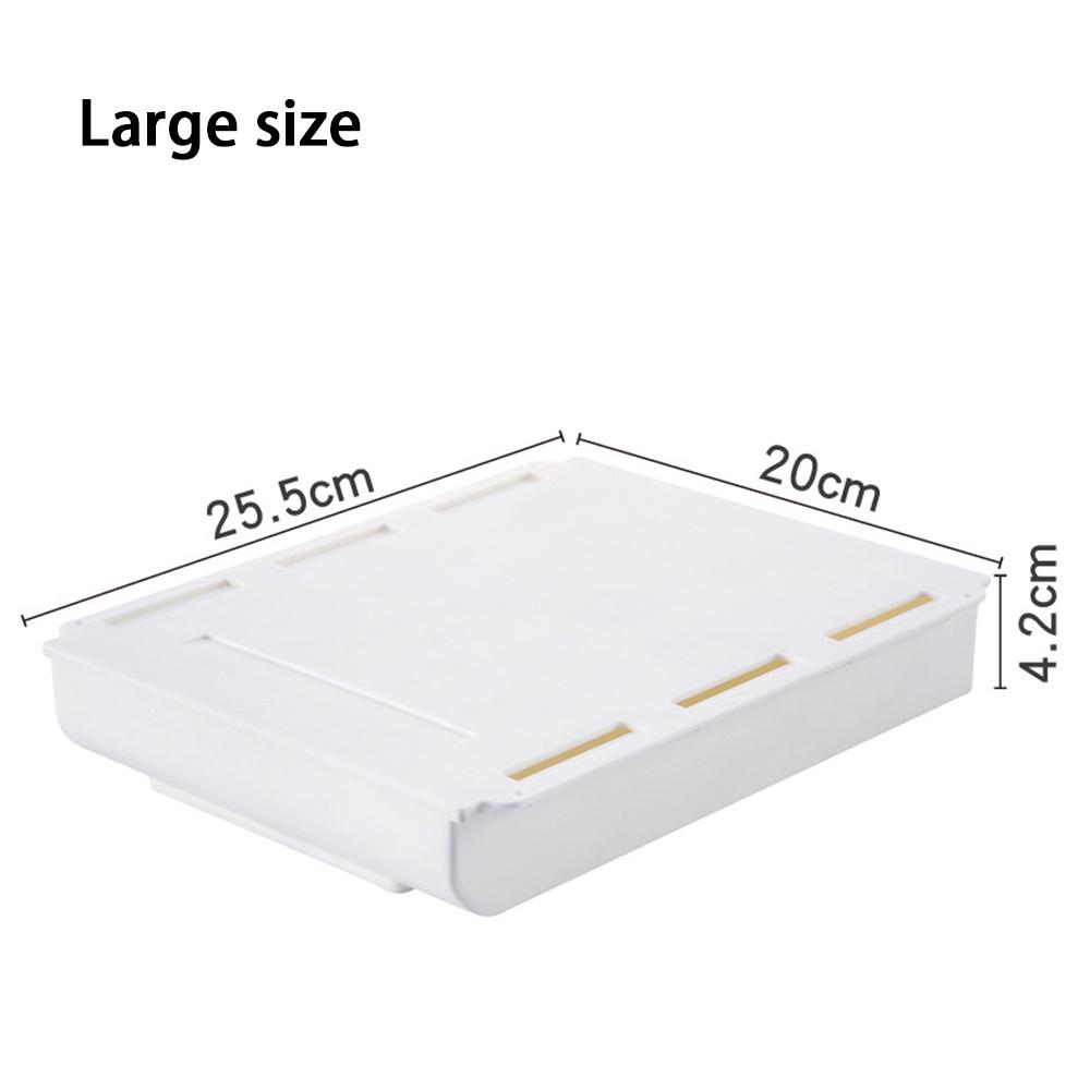 Desk Organizers Storage Drawer Self-adhesive Storage Box Office Stationery Tools Organizers Knife Fork Kitchen Organizer Makeup