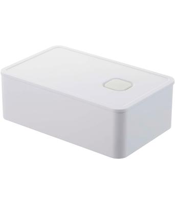 Yamazaki Valve-Closed Sealed Butter Case White 14.7X9.2X5cm Tower One-Push Dishwasher Microwave Safe 4821