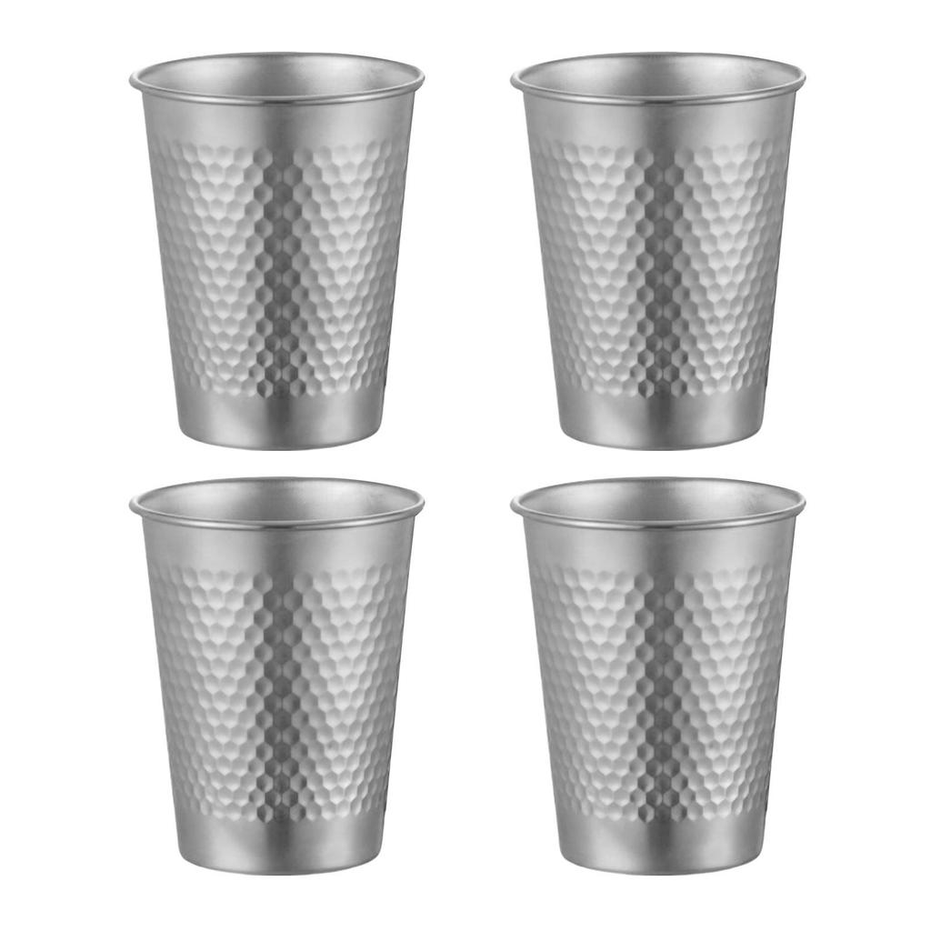 4pcs Stainless Steel Tumbler Set Stackable Rust Resistant Kids Cups Drinking Cups Ideal For Outdoor Adventures